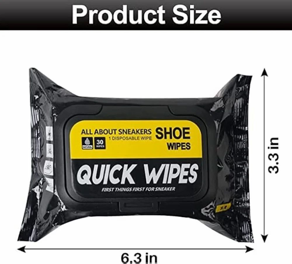 ( Pack Of 2 ) Shoe Wipes and Shoe Cleaning Solution (80 Pieces) - Quick & Easy Stain Removal